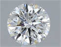 Natural Diamond 0.90 Carats, Round with Excellent Cut, F Color, VS2 Clarity and Certified by GIA