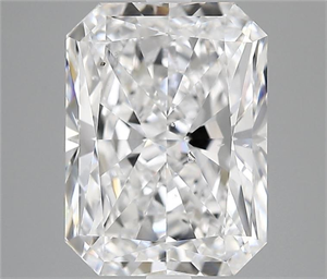 Picture of Natural Diamond 5.01 Carats, Radiant with  Cut, D Color, SI1 Clarity and Certified by GIA