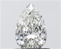 Natural Diamond 0.54 Carats, Pear with  Cut, G Color, VVS1 Clarity and Certified by IGI