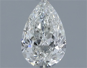Picture of Natural Diamond 0.51 Carats, Pear with  Cut, H Color, IF Clarity and Certified by IGI