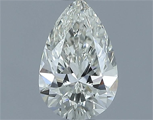 Picture of Natural Diamond 0.50 Carats, Pear with  Cut, I Color, VVS1 Clarity and Certified by IGI