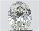 Natural Diamond 0.71 Carats, Oval with  Cut, H Color, VVS1 Clarity and Certified by IGI