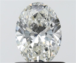 Picture of Natural Diamond 0.71 Carats, Oval with  Cut, H Color, VVS1 Clarity and Certified by IGI