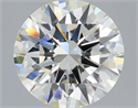 Natural Diamond 2.52 Carats, Round with Excellent Cut, I Color, VVS1 Clarity and Certified by IGI