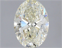 Natural Diamond 1.61 Carats, Oval with  Cut, J Color, IF Clarity and Certified by IGI