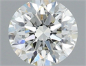 Natural Diamond 0.50 Carats, Round with Excellent Cut, H Color, VS1 Clarity and Certified by IGI