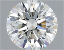 Natural Diamond 0.50 Carats, Round with Excellent Cut, H Color, VS1 Clarity and Certified by IGI