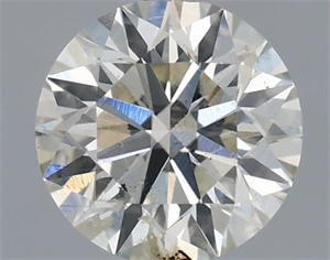 Picture of Natural Diamond 0.72 Carats, Round with Excellent Cut, H Color, SI2 Clarity and Certified by IGI