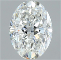 Natural Diamond 1.50 Carats, Oval with  Cut, H Color, VVS2 Clarity and Certified by GIA