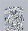 Natural Diamond 0.51 Carats, Radiant with  Cut, F Color, IF Clarity and Certified by GIA