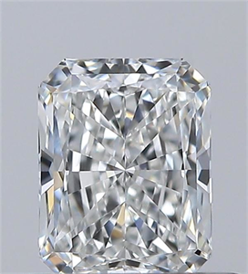 Picture of Natural Diamond 0.51 Carats, Radiant with  Cut, F Color, IF Clarity and Certified by GIA