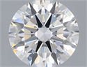 Lab Grown Diamond 1.06 Carats, Round with Ideal Cut, F Color, VS1 Clarity and Certified by IGI