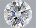 Lab Grown Diamond 4.06 Carats, Round with Ideal Cut, D Color, VVS1 Clarity and Certified by IGI