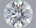 Lab Grown Diamond 1.23 Carats, Round with Excellent Cut, F Color, VVS2 Clarity and Certified by IGI