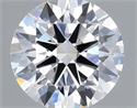 Lab Grown Diamond 1.22 Carats, Round with Ideal Cut, D Color, VVS2 Clarity and Certified by IGI