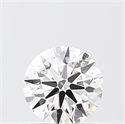 Lab Grown Diamond 1.01 Carats, Round with Ideal Cut, D Color, VS1 Clarity and Certified by IGI