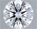 Lab Grown Diamond 1.02 Carats, Round with Ideal Cut, D Color, VVS1 Clarity and Certified by IGI