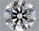 Lab Grown Diamond 1.02 Carats, Round with Ideal Cut, D Color, VVS2 Clarity and Certified by IGI