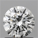 Natural Diamond 1.03 Carats, Round with Excellent Cut, G Color, I1 Clarity and Certified by GIA