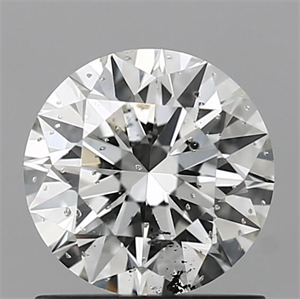 Picture of Natural Diamond 1.03 Carats, Round with Excellent Cut, G Color, I1 Clarity and Certified by GIA