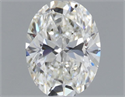 Natural Diamond 0.51 Carats, Oval with  Cut, H Color, VS1 Clarity and Certified by GIA