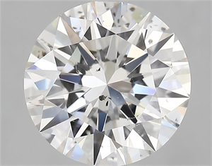 Picture of Natural Diamond 3.01 Carats, Round with Excellent Cut, G Color, SI1 Clarity and Certified by GIA