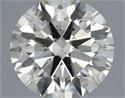 Natural Diamond 0.50 Carats, Round with Excellent Cut, I Color, VS2 Clarity and Certified by IGI
