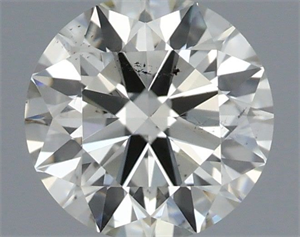 Picture of Natural Diamond 0.50 Carats, Round with Excellent Cut, I Color, VS2 Clarity and Certified by IGI