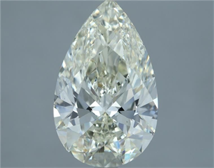 Picture of Natural Diamond 3.02 Carats, Pear with  Cut, K Color, VS1 Clarity and Certified by IGI
