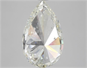 Natural Diamond 4.02 Carats, Pear with  Cut, J Color, SI1 Clarity and Certified by IGI