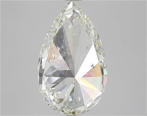 Picture of Natural Diamond 4.02 Carats, Pear with  Cut, J Color, SI1 Clarity and Certified by IGI