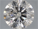 Natural Diamond 1.79 Carats, Round with Excellent Cut, K Color, I1 Clarity and Certified by IGI