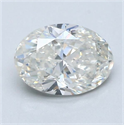 Natural Diamond 1.20 Carats, Oval with  Cut, I Color, SI1 Clarity and Certified by GIA