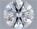 Natural Diamond 0.72 Carats, Round with Excellent Cut, E Color, VVS1 Clarity and Certified by IGI