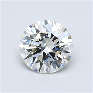 Picture of Natural Diamond 0.71 Carats, Round with Excellent Cut, H Color, VVS2 Clarity and Certified by GIA