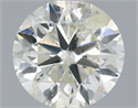Natural Diamond 0.90 Carats, Round with Very Good Cut, I Color, I1 Clarity and Certified by IGI