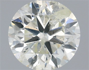Picture of Natural Diamond 0.90 Carats, Round with Very Good Cut, I Color, I1 Clarity and Certified by IGI
