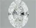 Natural Diamond 1.01 Carats, Oval with  Cut, F Color, SI2 Clarity and Certified by GIA