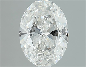 Picture of Natural Diamond 1.01 Carats, Oval with  Cut, F Color, SI2 Clarity and Certified by GIA