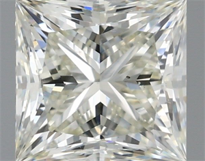 Picture of Natural Diamond 0.96 Carats, Princess with  Cut, J Color, SI1 Clarity and Certified by IGI