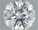Natural Diamond 1.00 Carats, Round with Excellent Cut, J Color, I1 Clarity and Certified by GIA