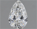 Natural Diamond 0.50 Carats, Pear with  Cut, F Color, SI2 Clarity and Certified by GIA