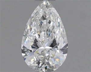 Picture of Natural Diamond 0.50 Carats, Pear with  Cut, F Color, SI2 Clarity and Certified by GIA