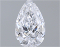 Natural Diamond 0.41 Carats, Pear with  Cut, D Color, VS2 Clarity and Certified by GIA
