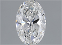 Natural Diamond 0.50 Carats, Oval with  Cut, F Color, VVS1 Clarity and Certified by GIA