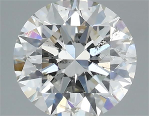 Picture of Natural Diamond 1.01 Carats, Round with Excellent Cut, I Color, SI2 Clarity and Certified by GIA