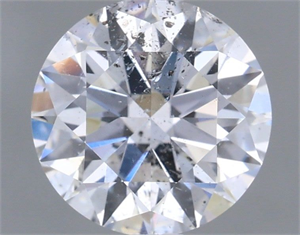 Picture of Natural Diamond 1.01 Carats, Round with Excellent Cut, E Color, I1 Clarity and Certified by GIA