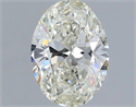 Natural Diamond 0.90 Carats, Oval with  Cut, I Color, SI1 Clarity and Certified by IGI
