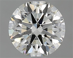 Picture of Natural Diamond 1.01 Carats, Round with Excellent Cut, J Color, SI2 Clarity and Certified by GIA