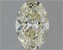 Natural Diamond 1.01 Carats, Oval with  Cut, K Color, SI2 Clarity and Certified by GIA